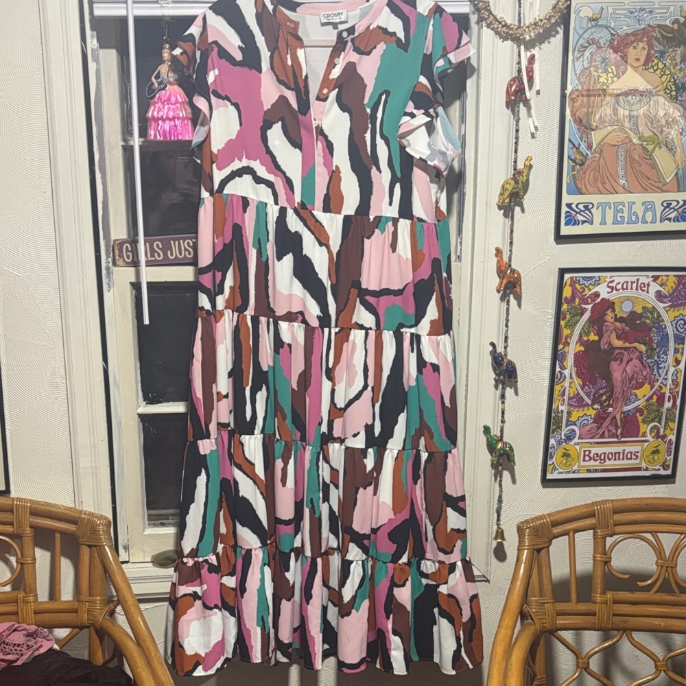 CROSBY by Mollie Burch Multicolor Midi Dress